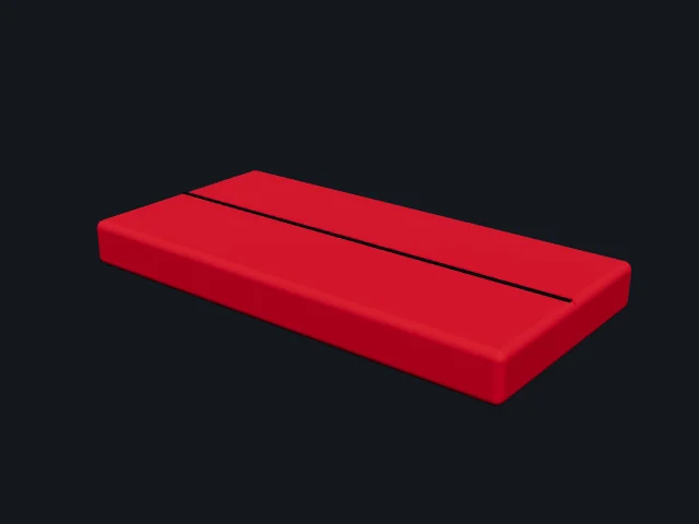 Мат 2 × 1 м, 20 см